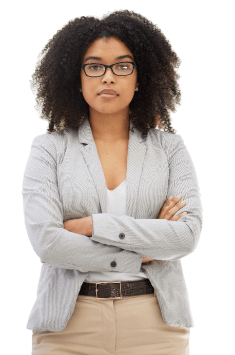 a woman in business suit