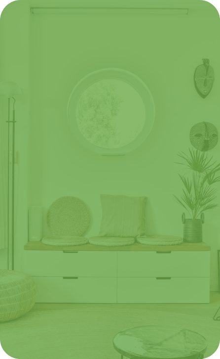 a place with green overlay