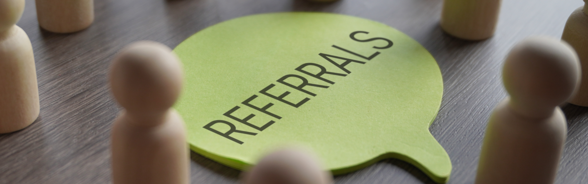 referrals written on paper